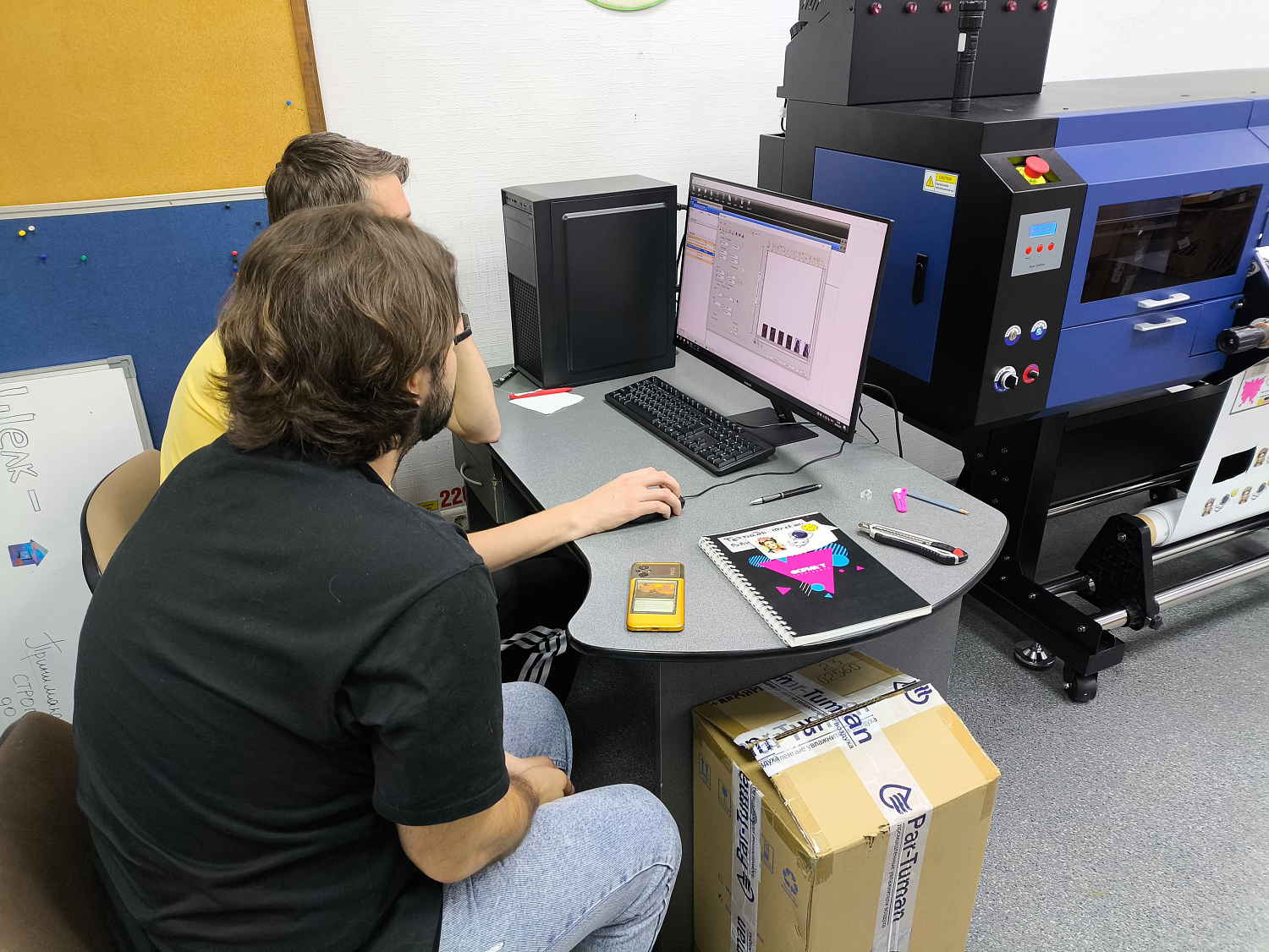 Запуск UV DTF принтера AUDLEY STORM в Саратове