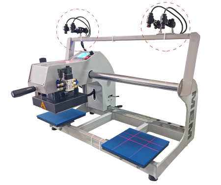 Пневматический термопресс MEM TQ-1515 (15х15см) 2 стола