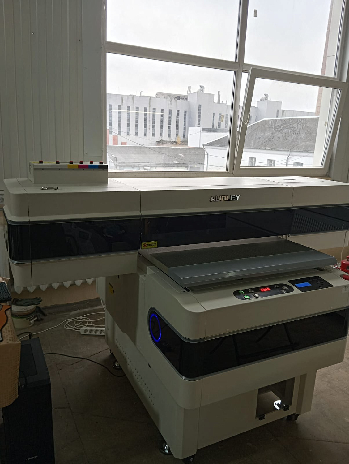 Запуск UV принтер AUDLEY 9060 PRO и Лазера HAOKE в Калининграде