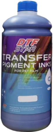 Чернила пигментные для DTF печати, DTFSTAR, cyan (циан), 1л