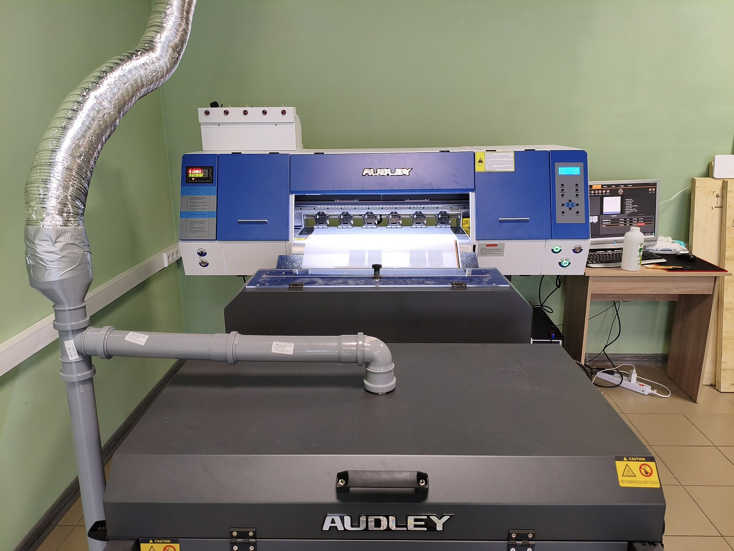 Запуск DTF-комплекса Audley SY6002 Wolf в Москве