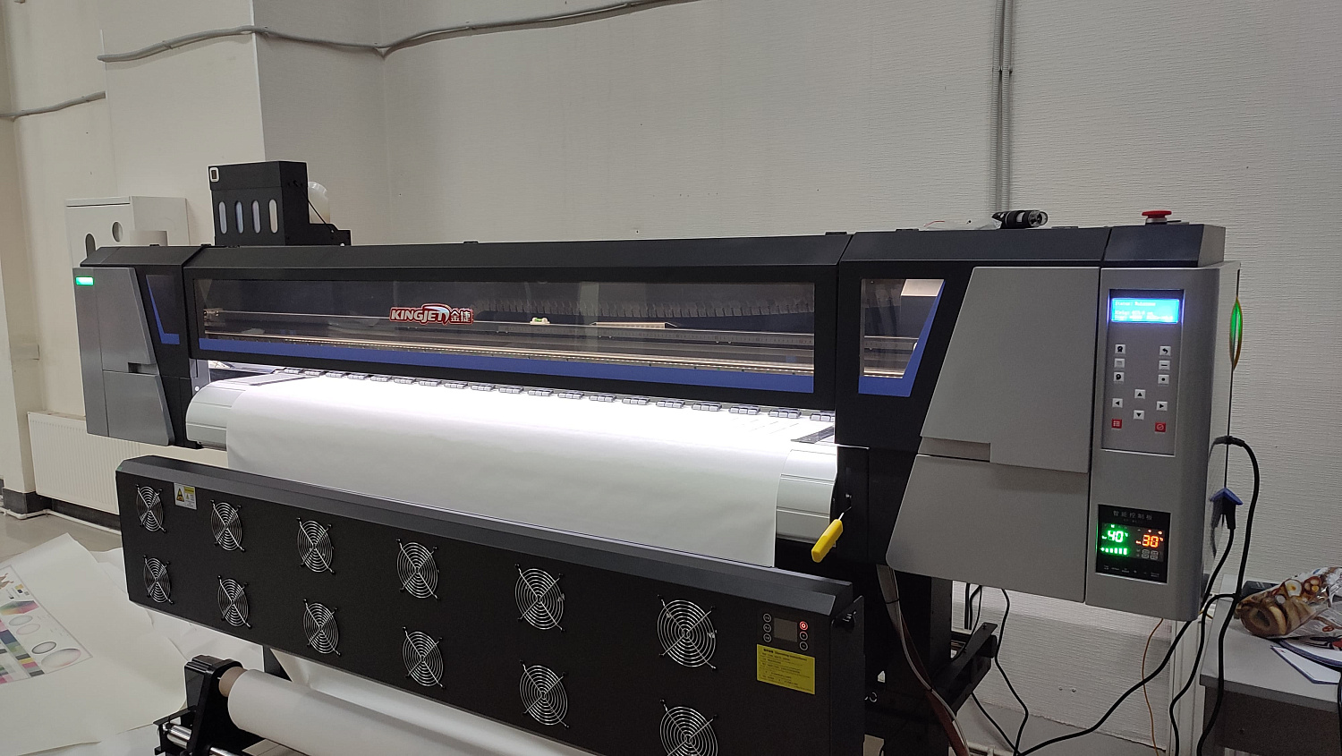 Запуск UV LED (сублимация) принтера KJ-1800 в Уфе