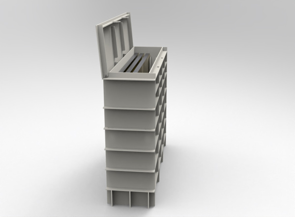 Диптанк для отмачивания краски, 5 рам, ТПФ 900х1300