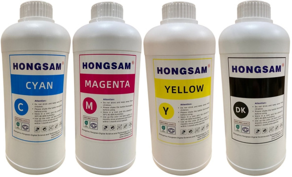 Чернила для сублимационной печати Hongsam, cyan (циан), 1л