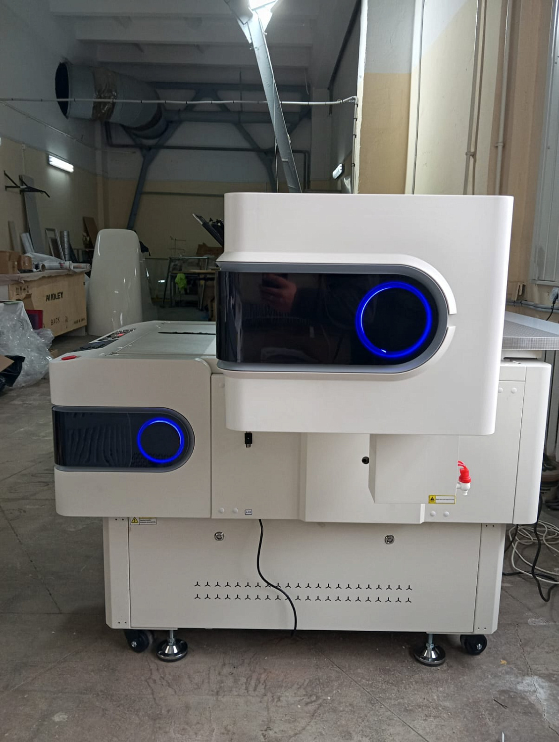 Запуск UV принтер AUDLEY 9060 PRO и Лазера HAOKE в Калининграде