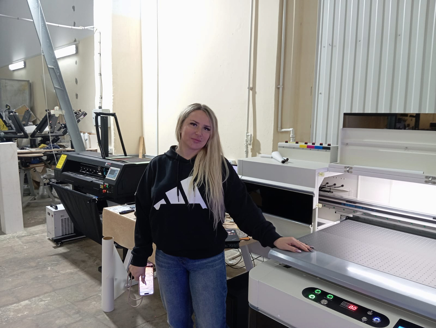 Запуск UV принтер AUDLEY 9060 PRO и Лазера HAOKE в Калининграде