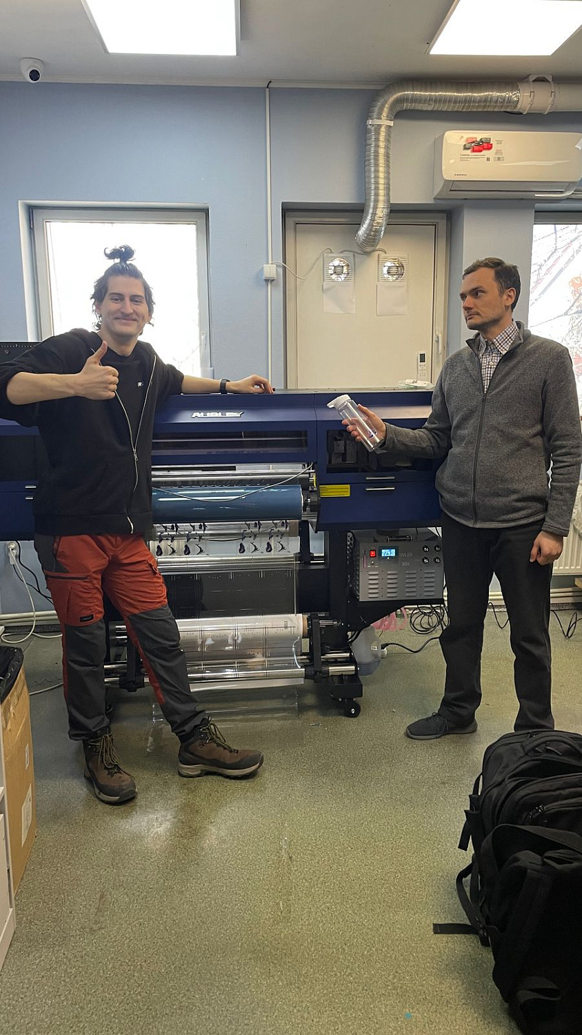 Запуск UV DTF принтера AUDLEY STORM в Калининграде