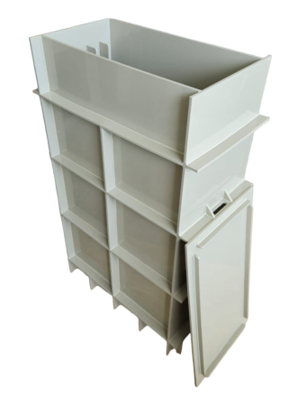 Диптанк для отмачивания краски, 5 рам, ТПФ 1000х600