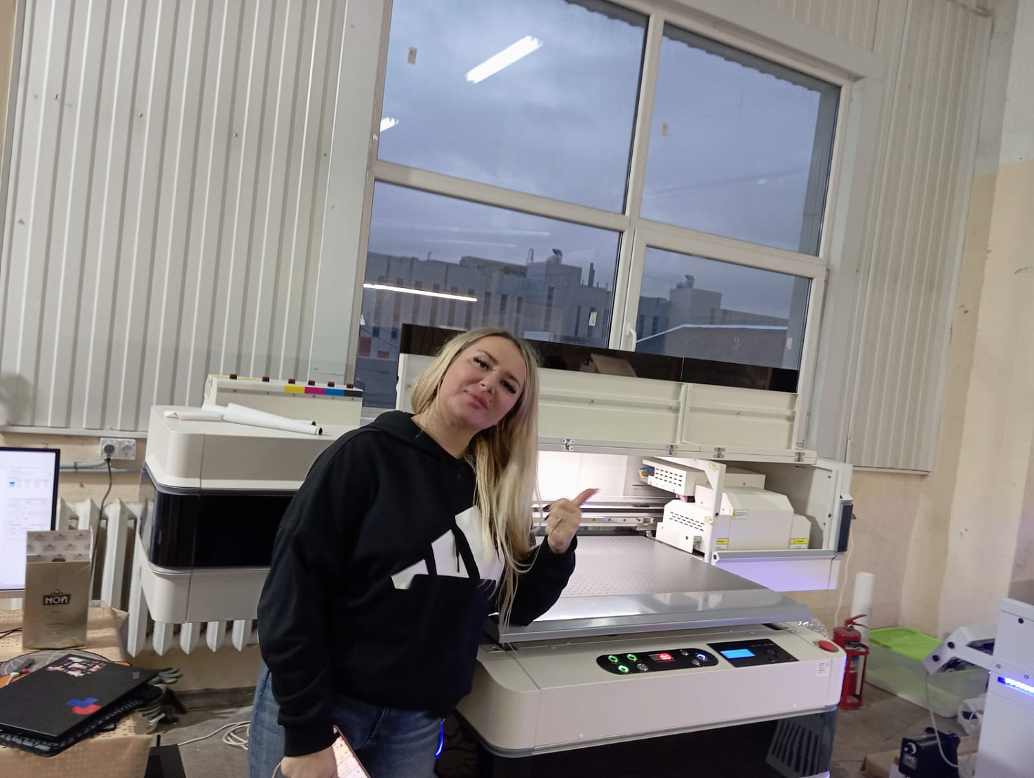 Запуск UV принтер AUDLEY 9060 PRO и Лазера HAOKE в Калининграде