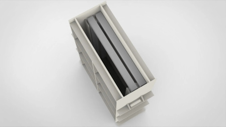 Диптанк для отмачивания краски, 3 рамы, ТПФ 940х560