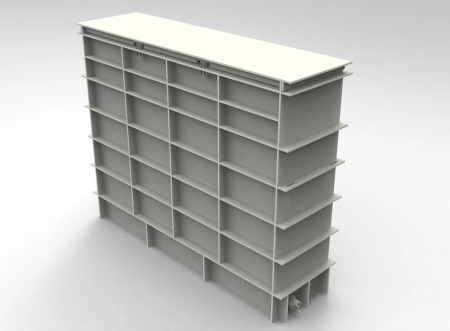 Диптанк для отмачивания краски, 5 рам, ТПФ 900х1300