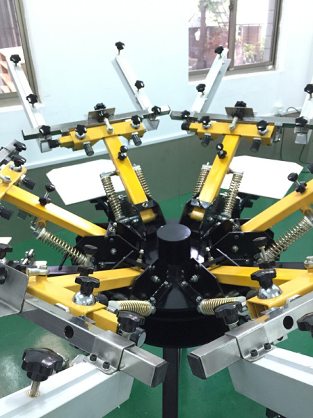 Ручной карусельный печатный станок для печати на текстиле THOR