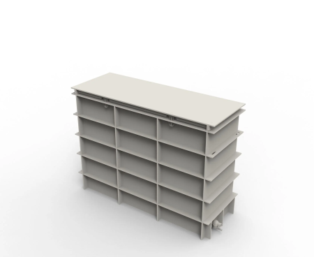 Диптанк для отмачивания краски, 6 рам, ТПФ 1100х670