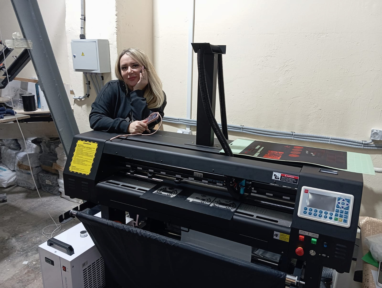 Запуск UV принтер AUDLEY 9060 PRO и Лазера HAOKE в Калининграде